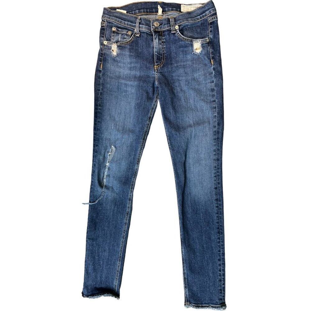 Rag and Bone Skinny Jeans Distressed Size 28